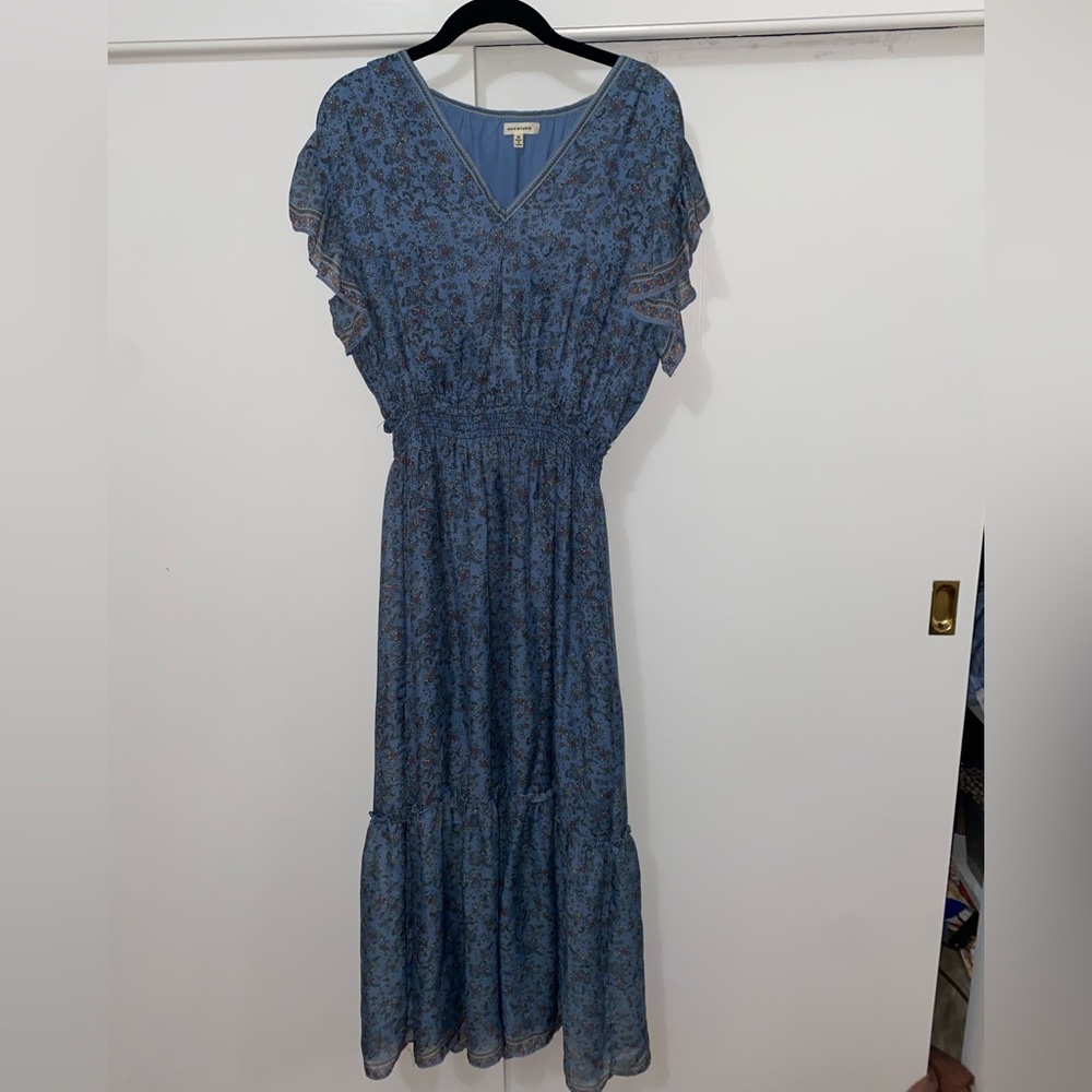 Blue floral dress